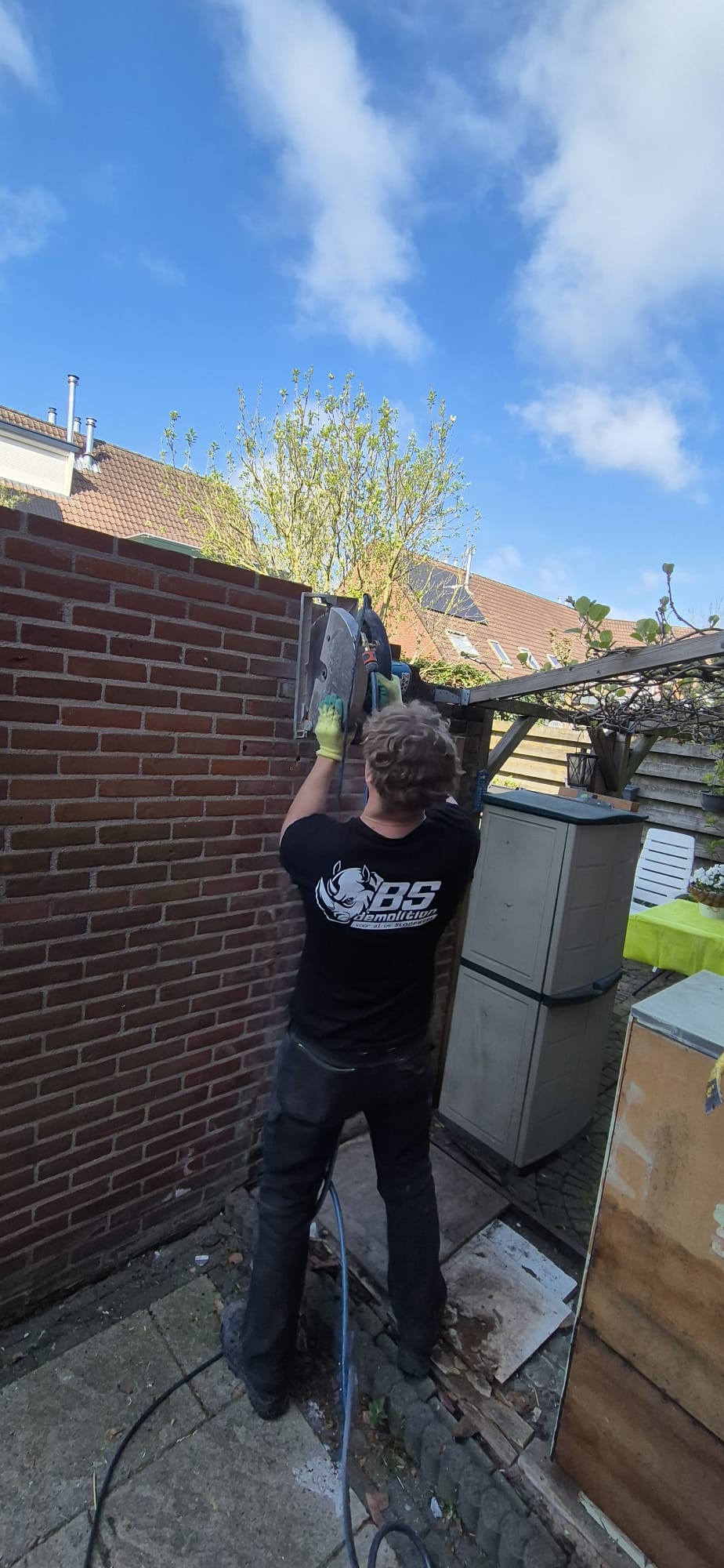 Project, muur slopen